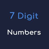 7 digit random number generator|Random 7 digit number generator .